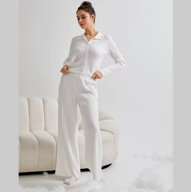 Women Two Piece Set, Top and Bottom, Loungewear, 4 Color Options