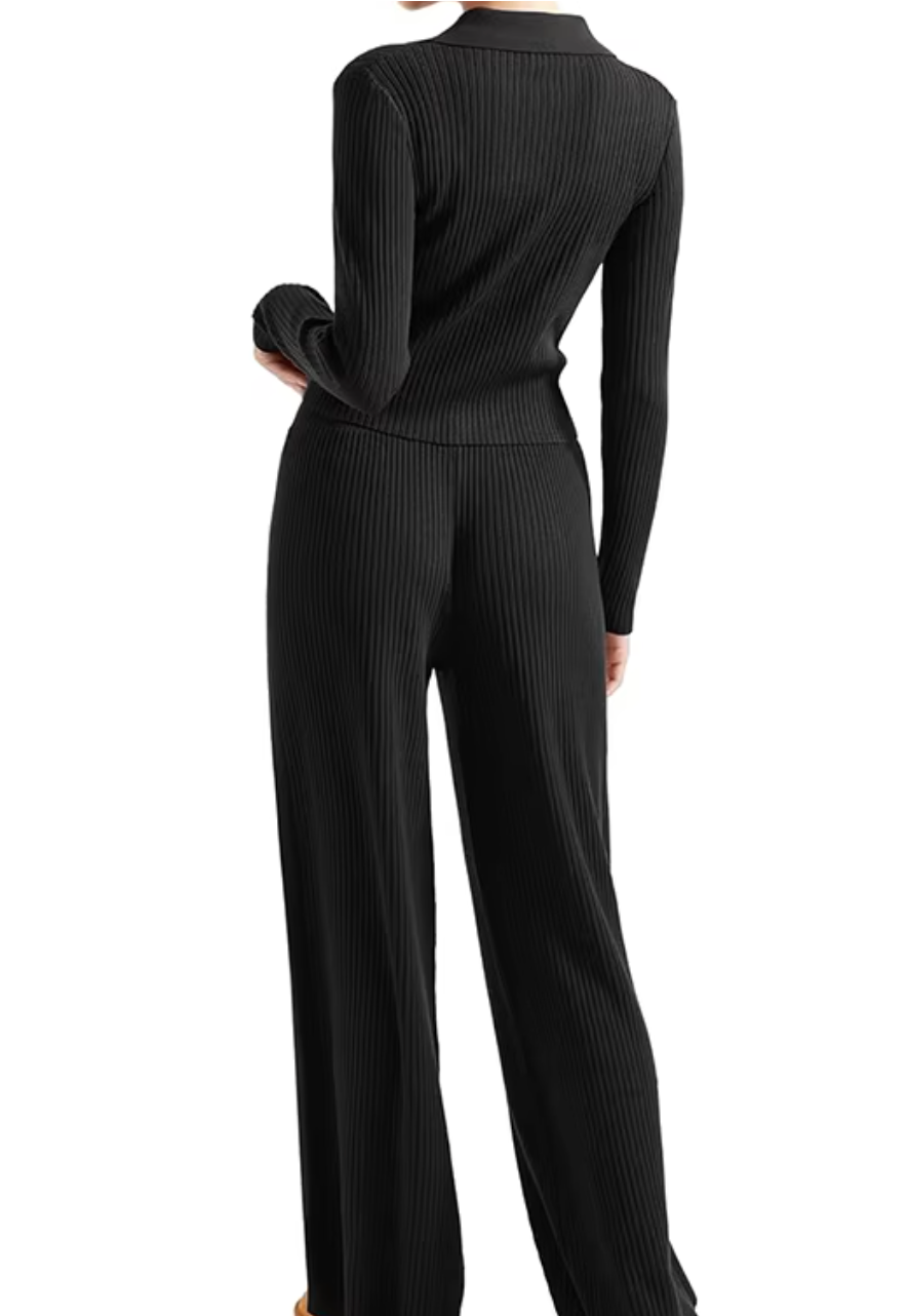 Women Two Piece Set, Top and Bottom, Loungewear, 4 Color Options