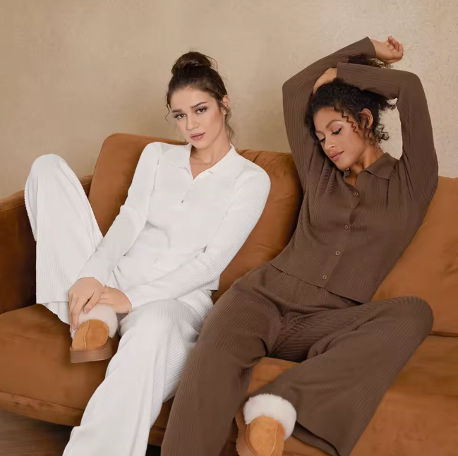 Women Two Piece Set, Top and Bottom, Loungewear, 4 Color Options